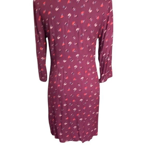 Boden Red V-Neck Fit and Flare Midi Dress - Picture 6 of 11